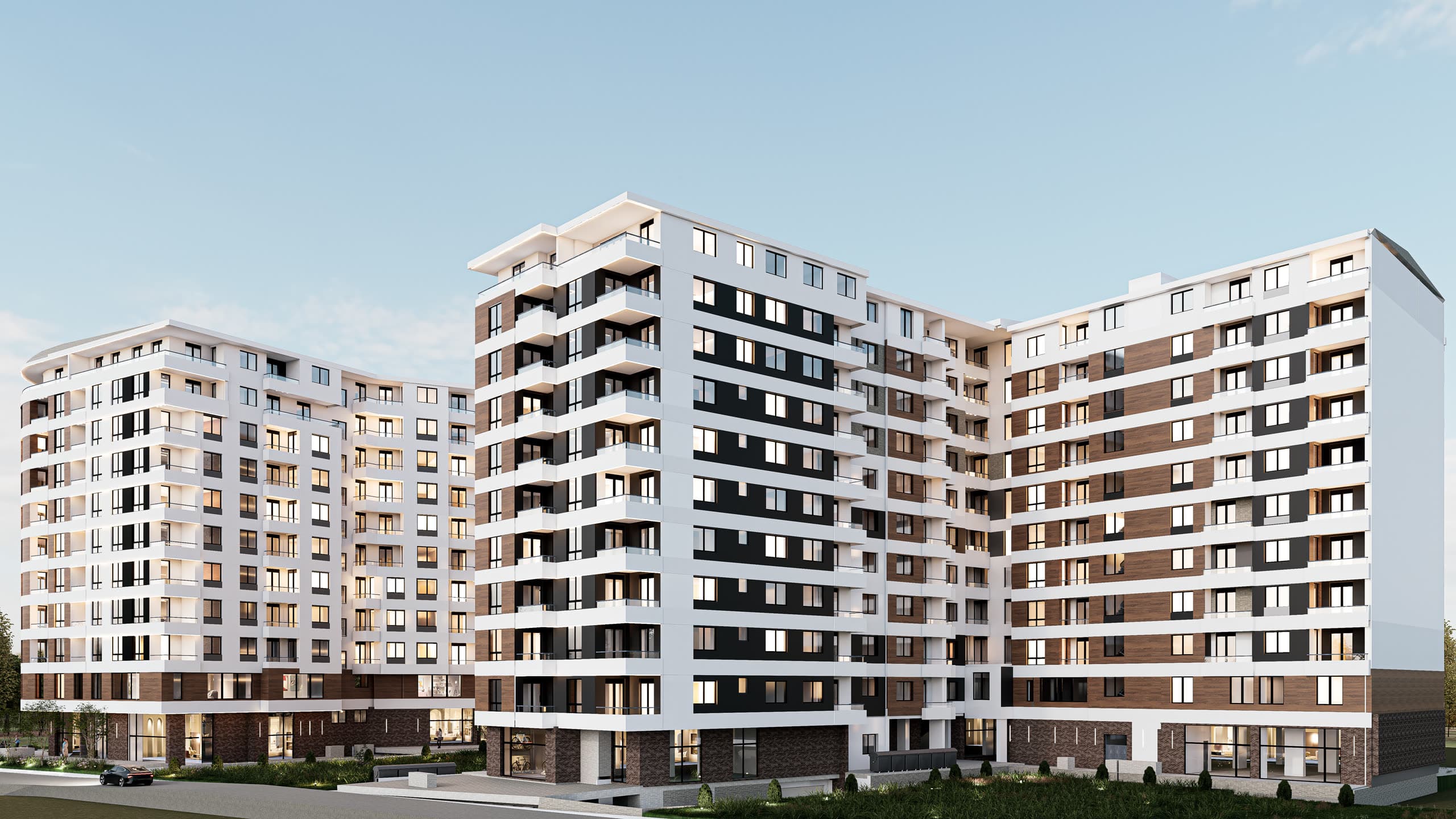 Stambeno-poslovni kompleks u Novom Pazaru, render